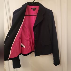 Ann Taylor Short Black Blazer Suit Jacket